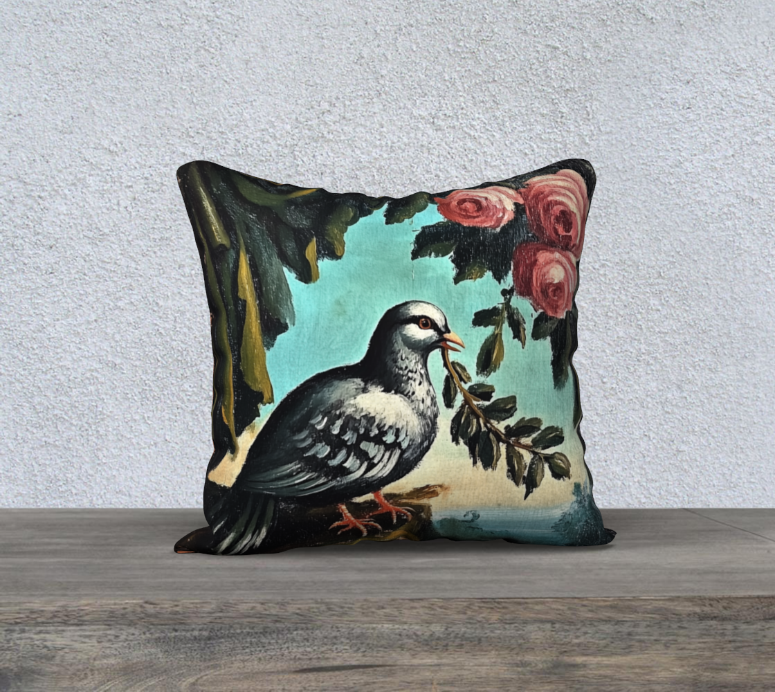 Dove Olive Branch Pillow Case | Faith-Inspired Home Accent