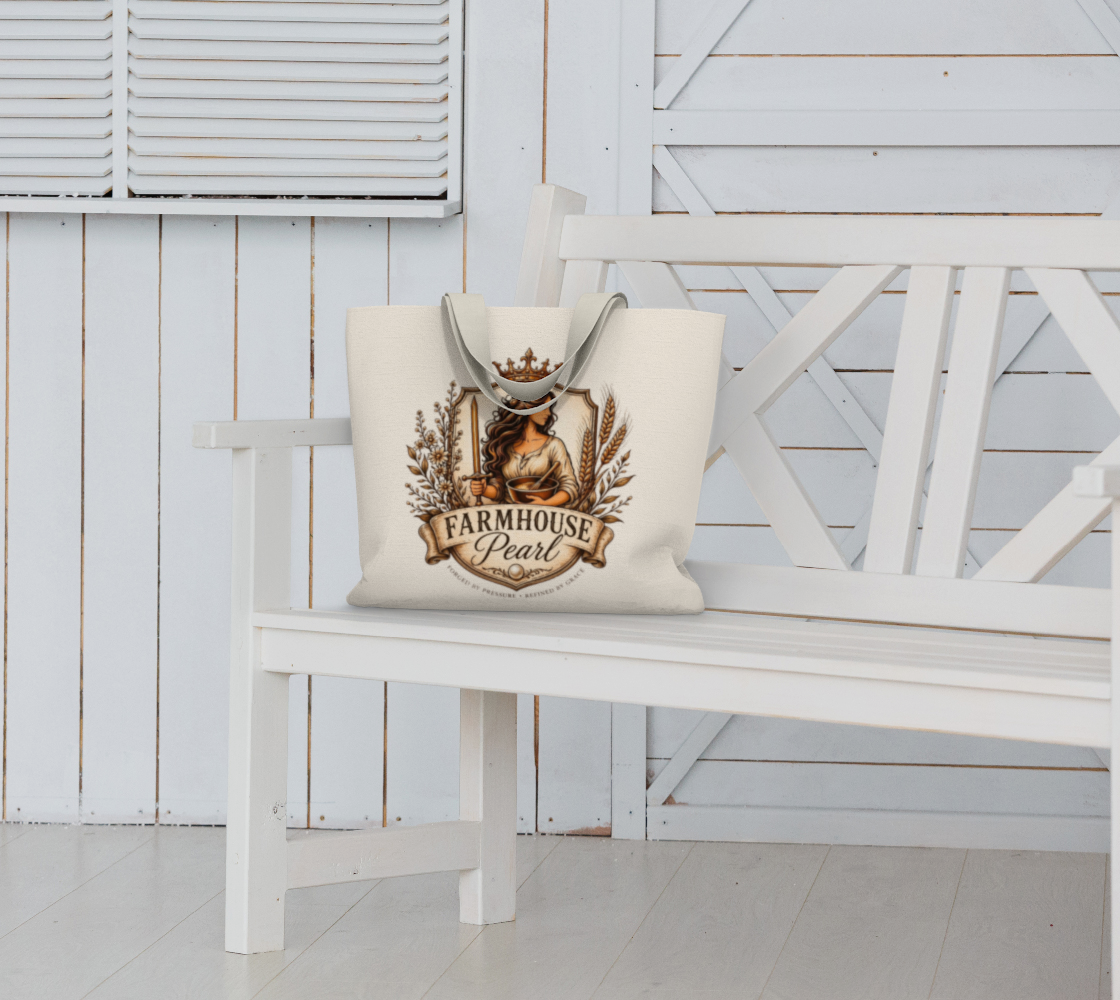 FHP Large Tote Bag | Farmhouse Pearl Market Tote