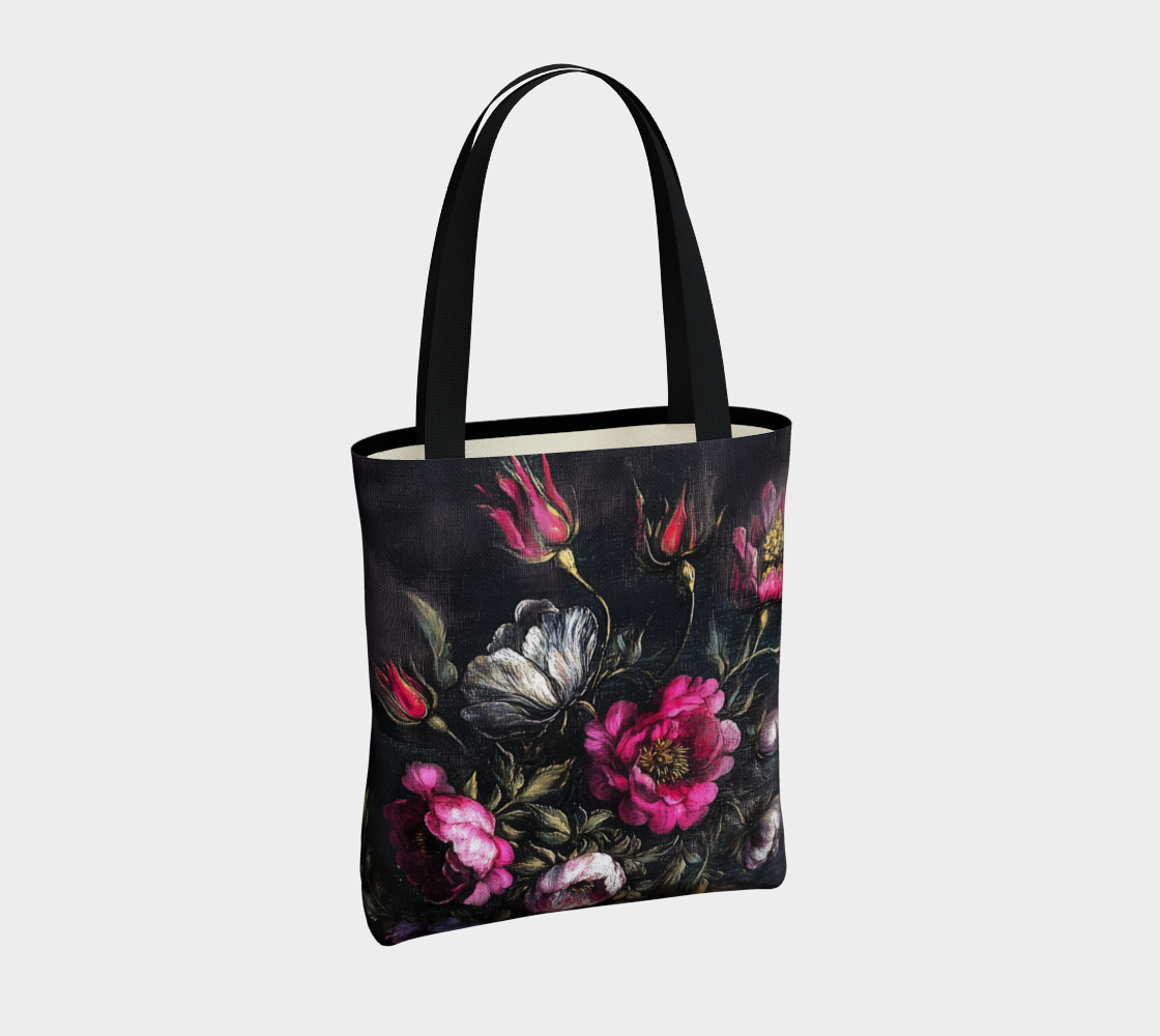 Rose Garden Tote Bag | Floral Farmhouse Carry-All