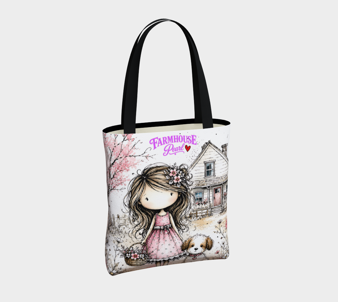 Prairie Girl Tote Bag | Farmhouse Kids Carry-All