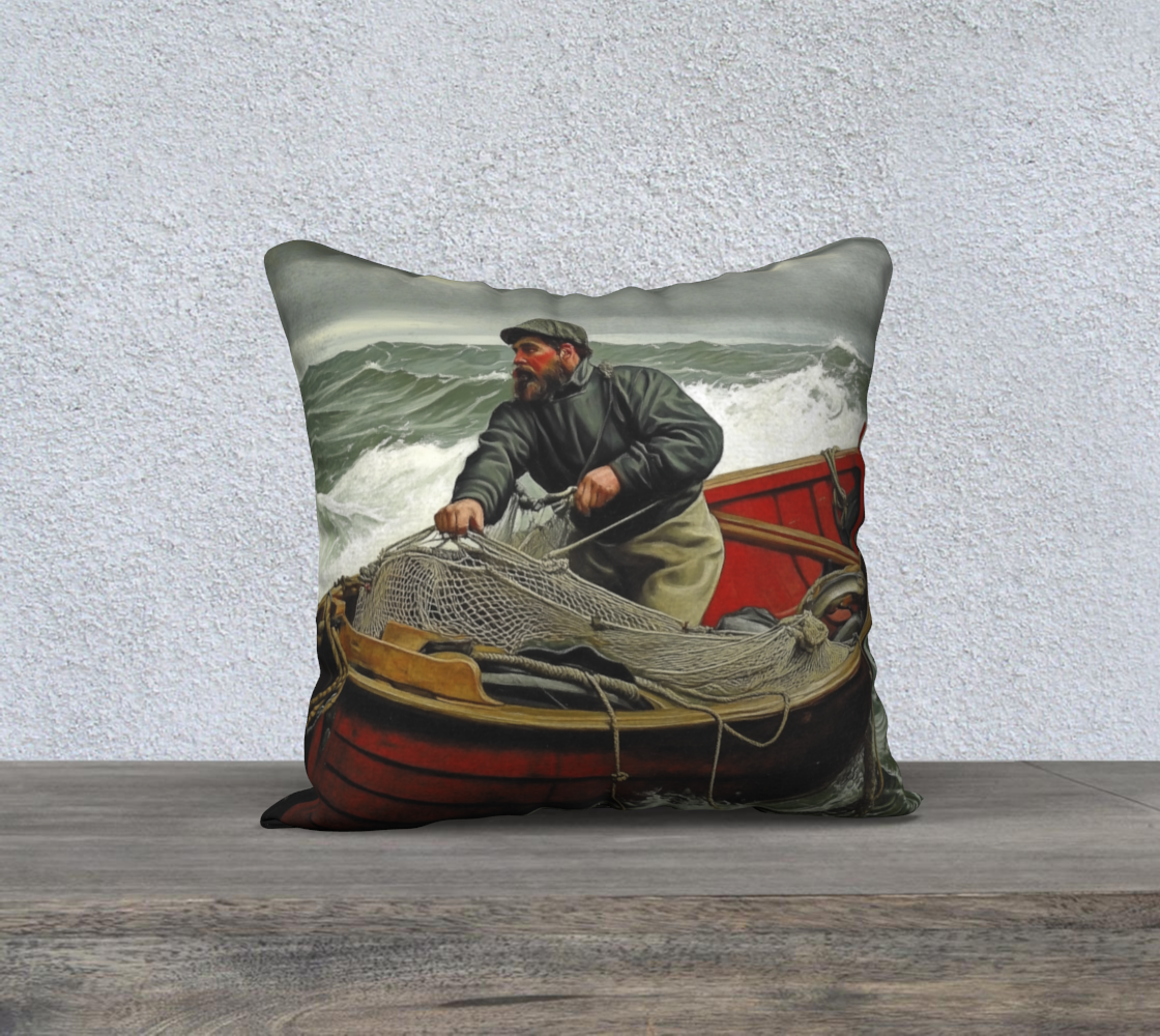 Old Fisherman 3 Pillow Case | Alaska Coastal Home Accent