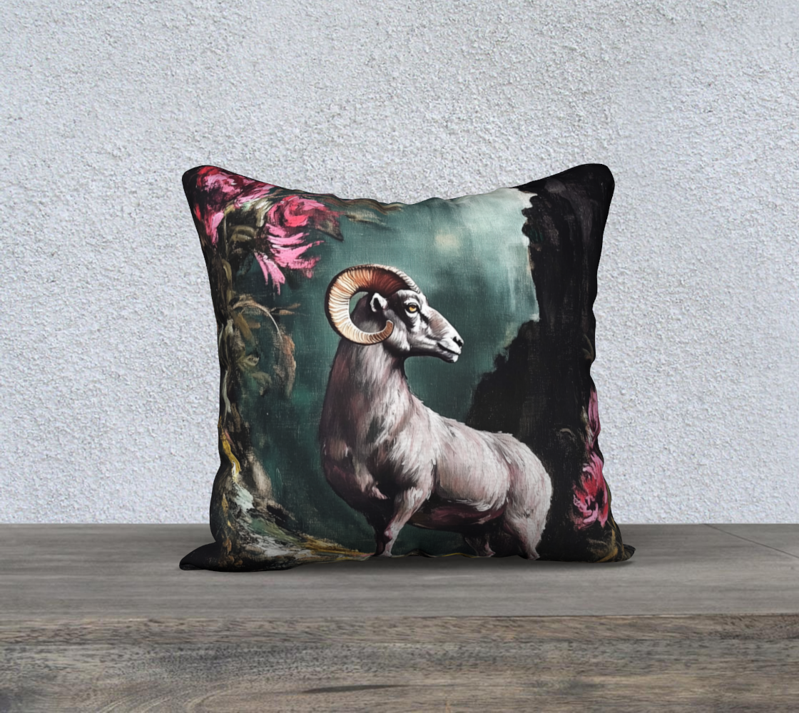 Big Horn Sheep 3 Pillow Case | Alaska Wildlife Home Accent