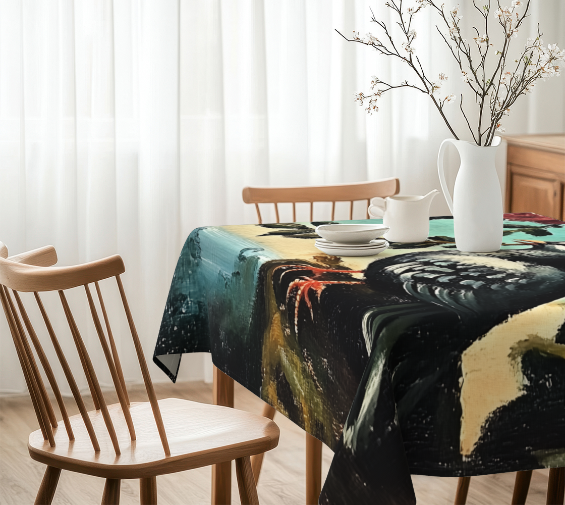 Dove & Olive Branch Tablecloth | Faith-Inspired Farmhouse Table Linen