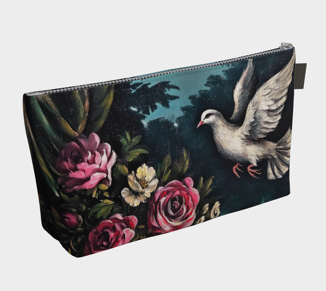 Dove & Roses Makeup Bag | Faith-Inspired Farmhouse Accessory
