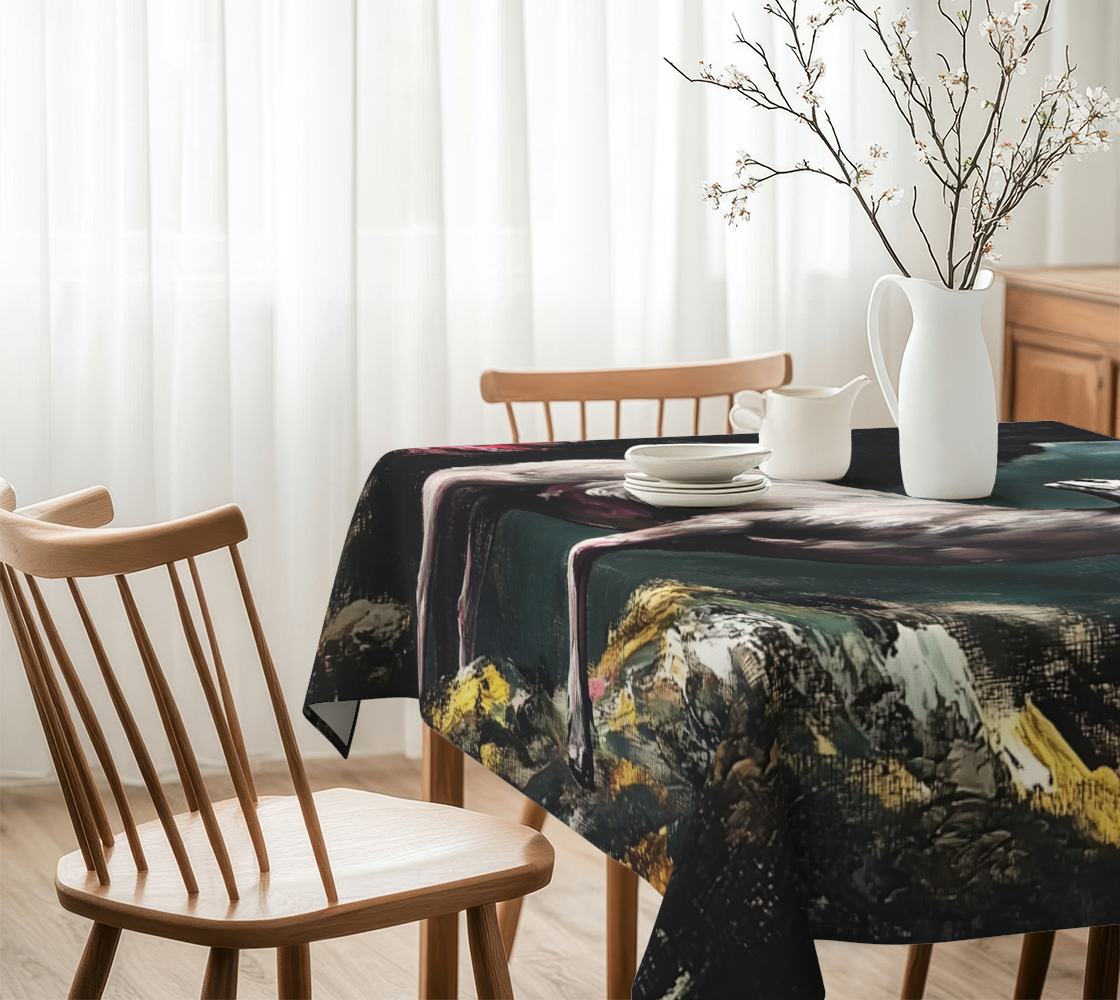 Ram & Roses Tablecloth | Western Farmhouse Table Linen