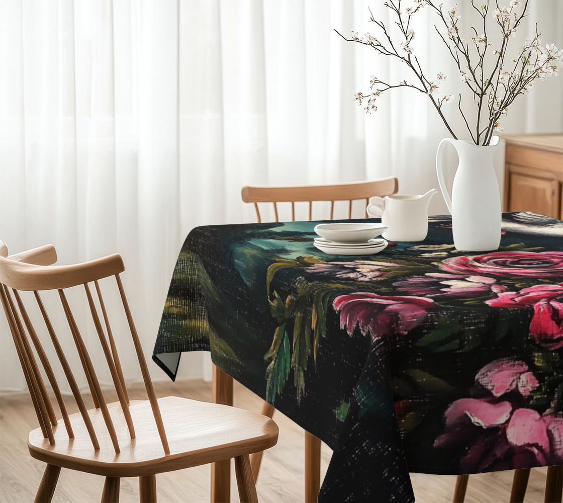 Dove & Roses Tablecloth | Faith-Inspired Farmhouse Table Linen