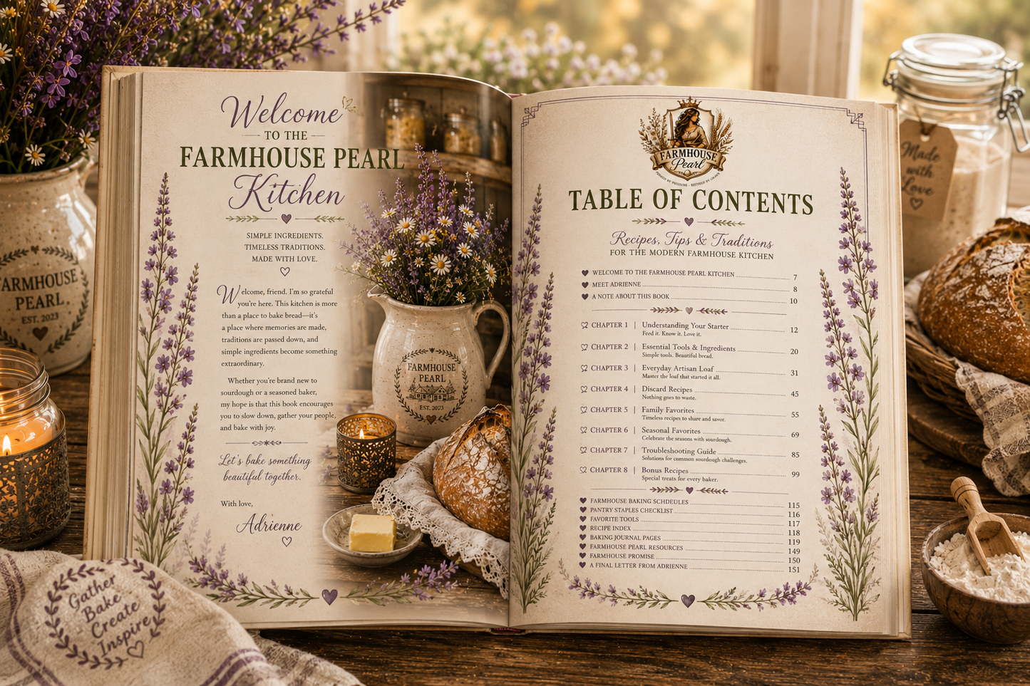 Farmhouse Pearl Sourdough Cookbook (Digital Download)