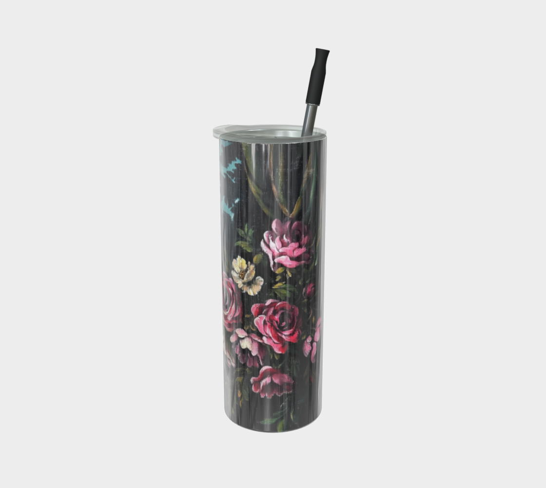 Rose Garden Stainless Steel Tumbler | Floral Farmhouse Drinkware