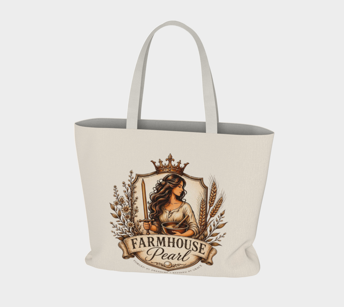 FHP Large Tote Bag | Farmhouse Pearl Market Tote