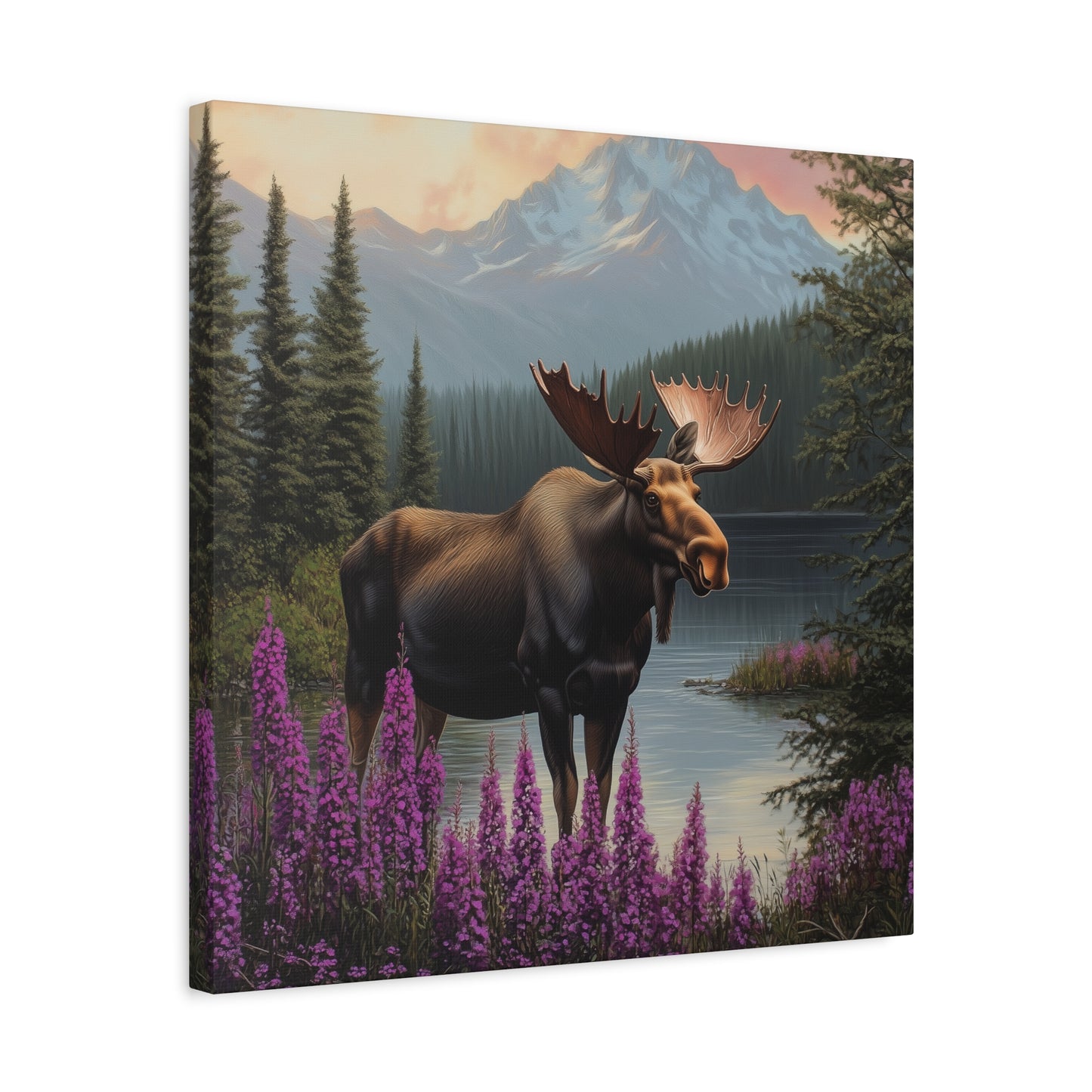 Moose Lake — Wilderness Canvas Wall Art