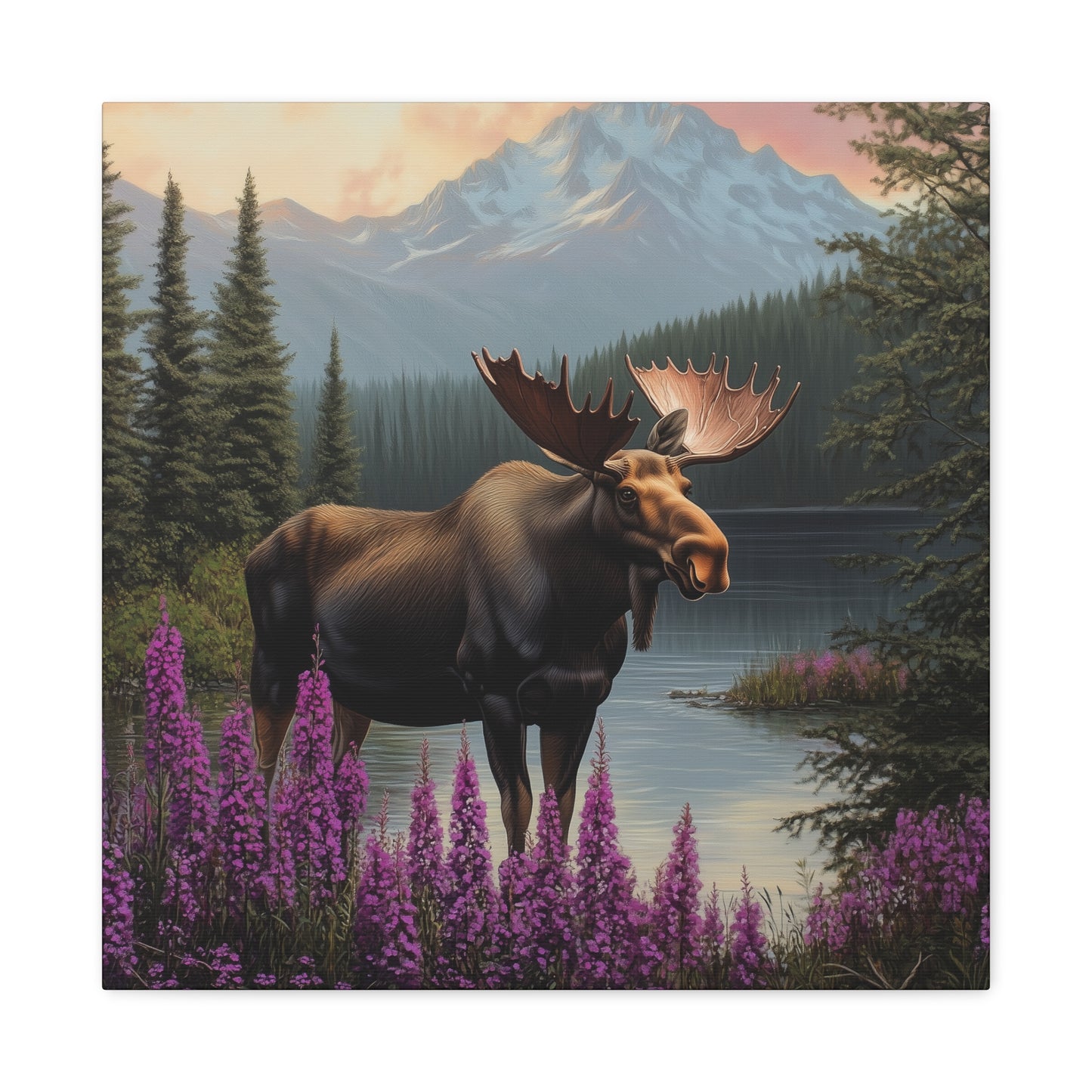 Moose Lake — Wilderness Canvas Wall Art