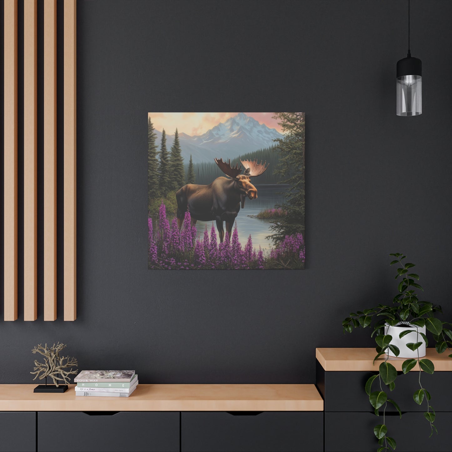 Moose Lake — Wilderness Canvas Wall Art