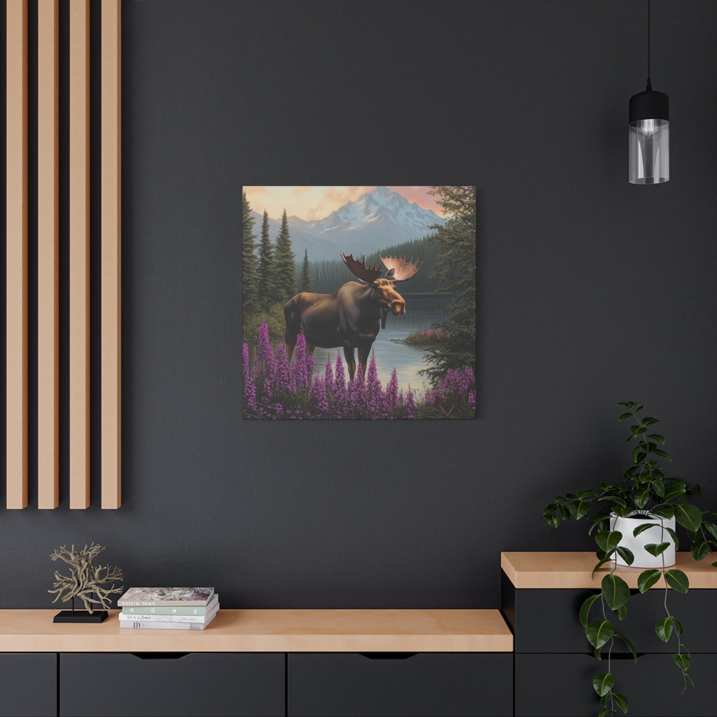Moose Lake — Wilderness Canvas Wall Art