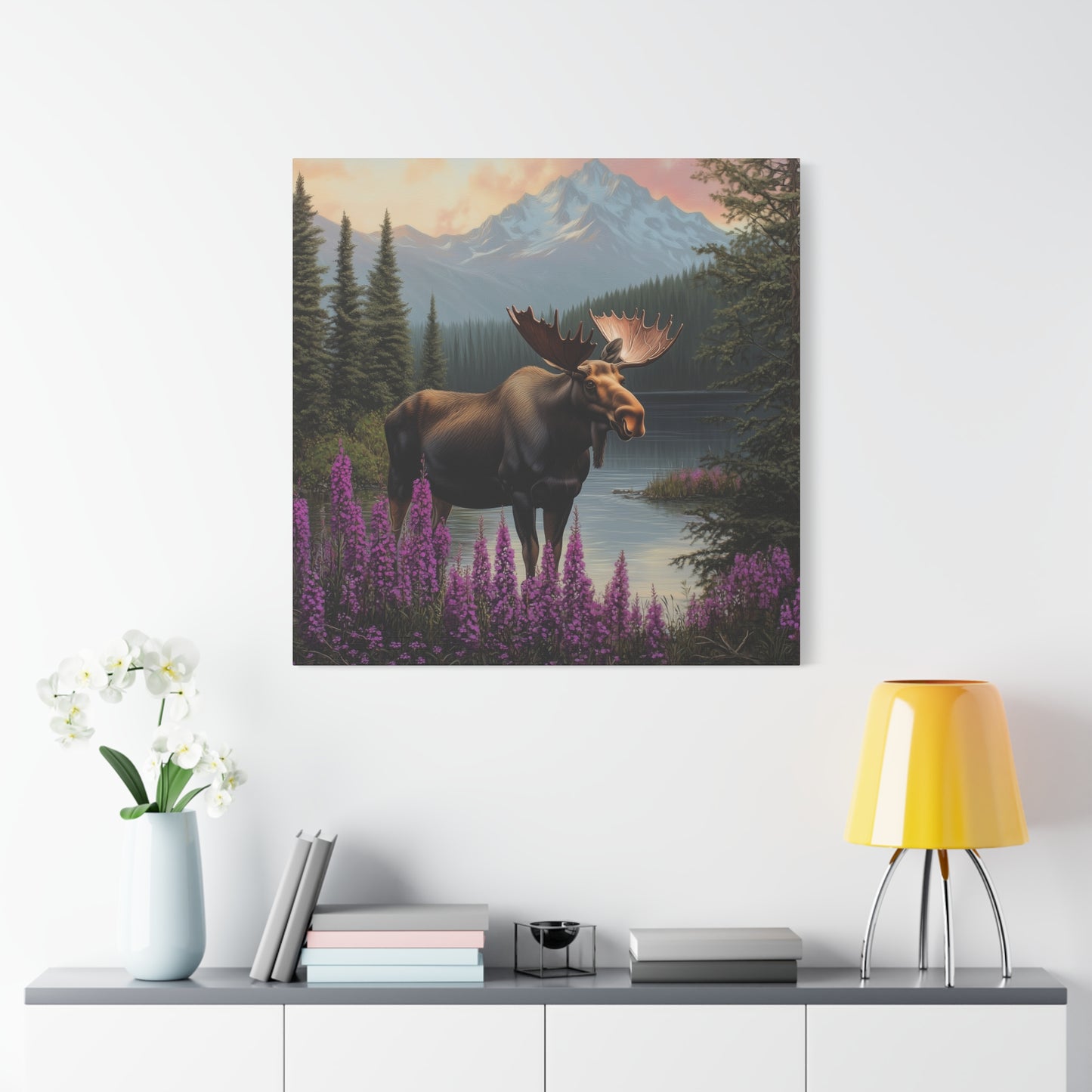 Moose Lake — Wilderness Canvas Wall Art