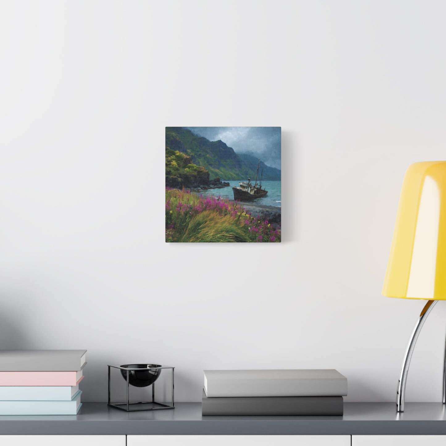 Seaside Boat — Coastal Canvas Wall Art