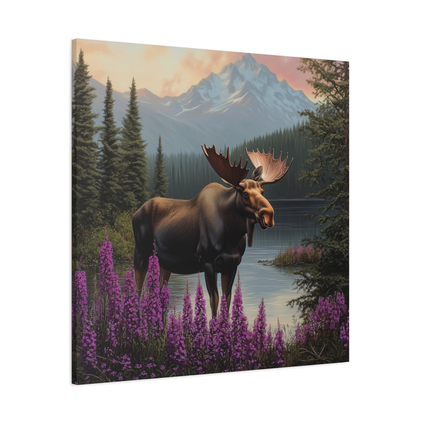 Moose Lake — Wilderness Canvas Wall Art