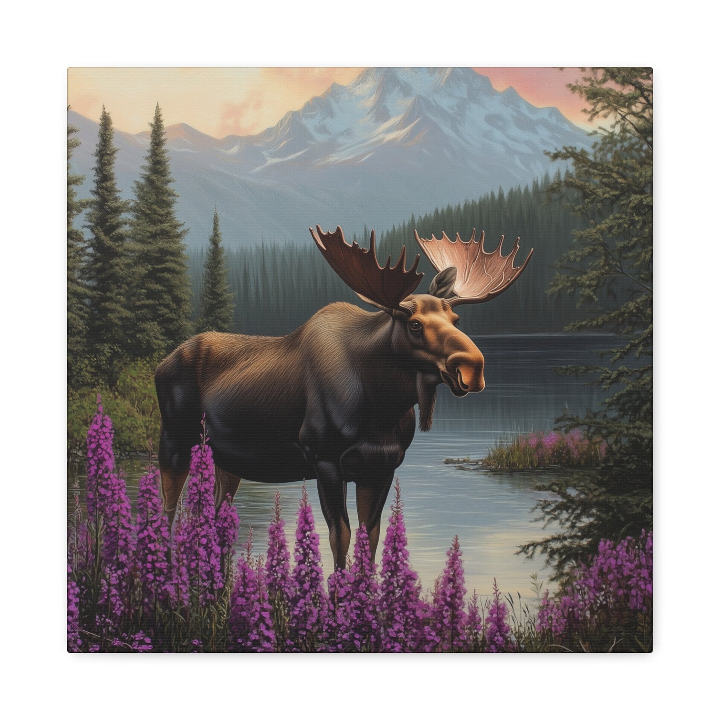 Moose Lake — Wilderness Canvas Wall Art