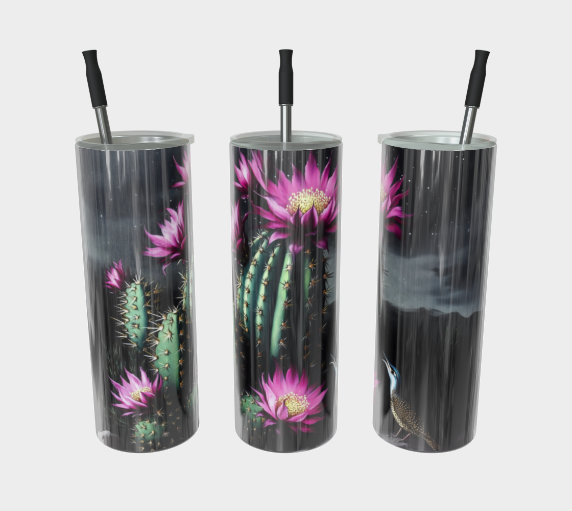 Desert Bloom Stainless Steel Tumbler | Boho Farmhouse Drinkware