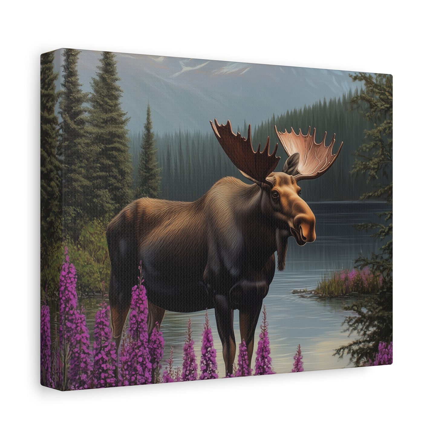 Moose Lake — Wilderness Canvas Wall Art