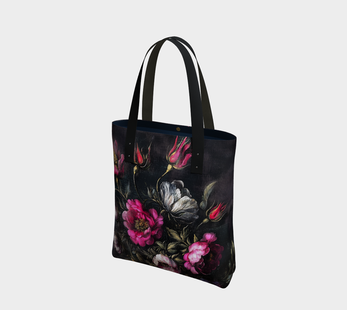 Rose Garden Tote Bag | Floral Farmhouse Carry-All