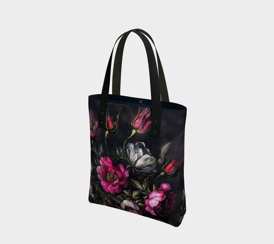 Rose Garden Tote Bag | Floral Farmhouse Carry-All