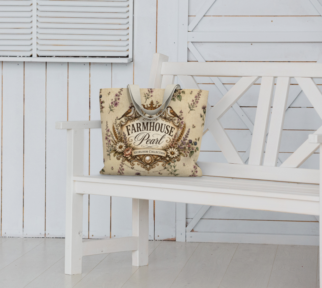 The Heirloom Collection - Cotton Canvas Market Tote