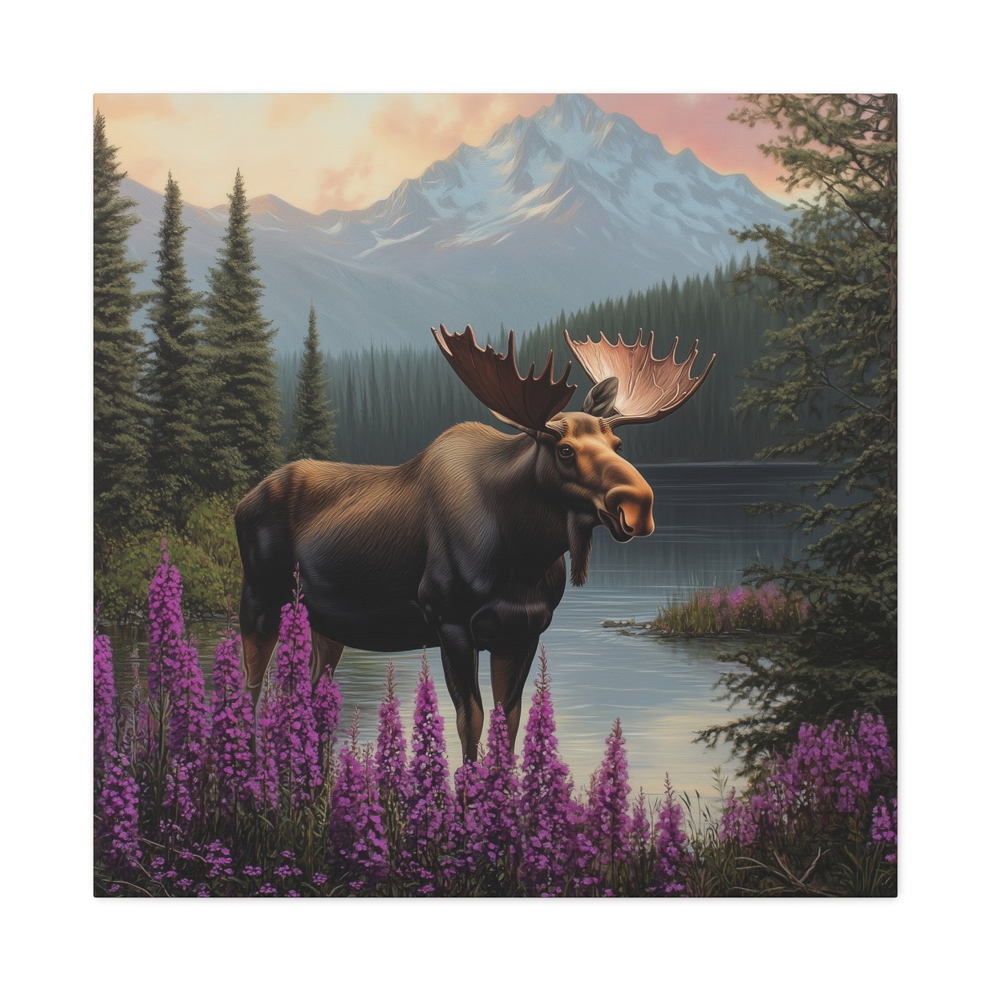 Moose Lake — Wilderness Canvas Wall Art