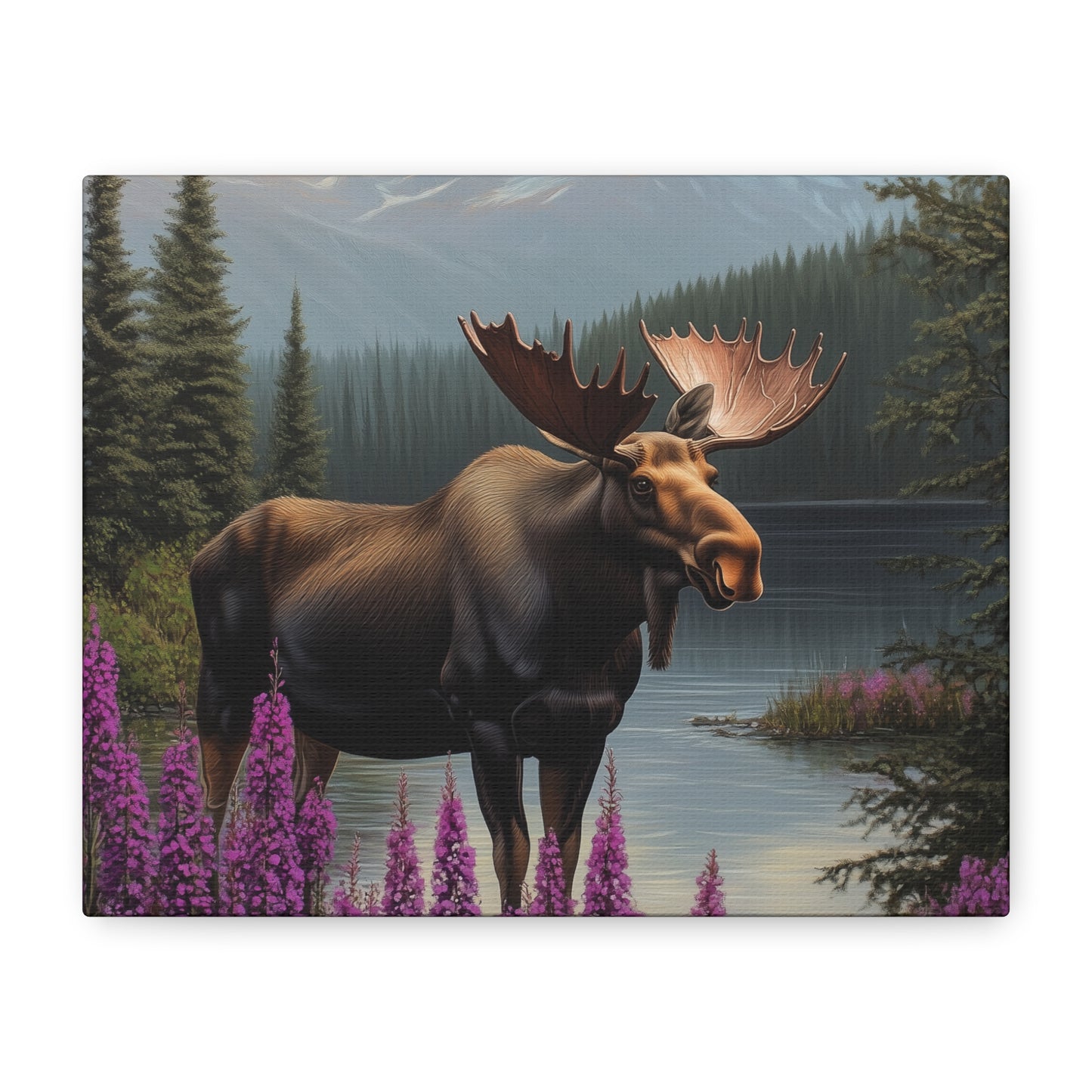 Moose Lake — Wilderness Canvas Wall Art