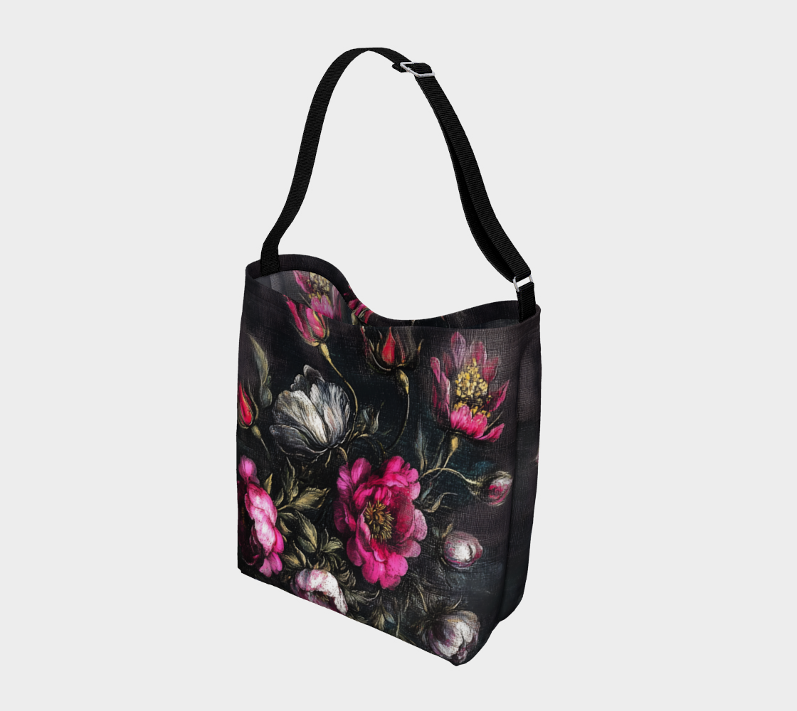 Wild Rose Garden Tote Bag | Floral Farmhouse Carry-All
