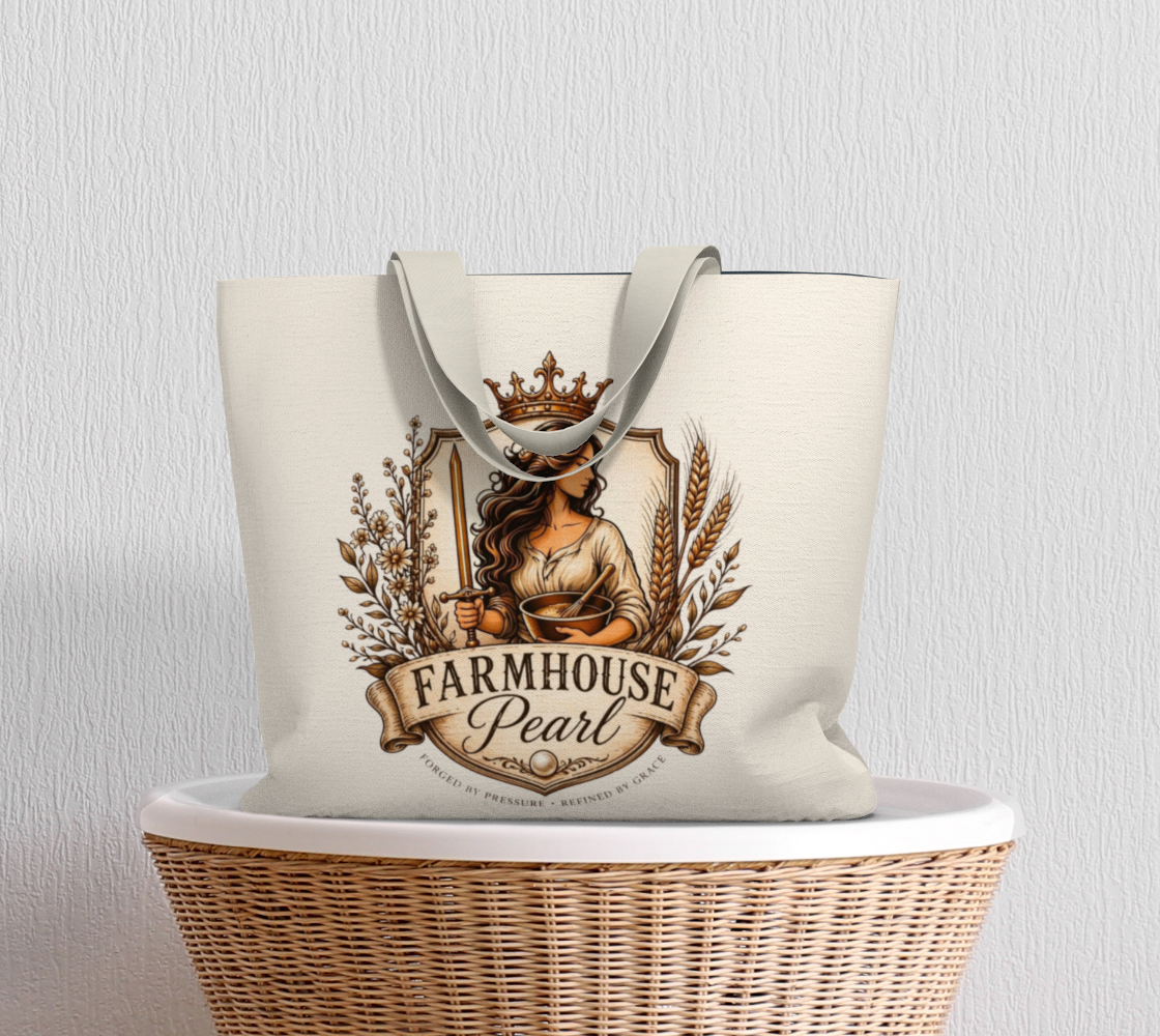 FHP Large Tote Bag | Farmhouse Pearl Market Tote