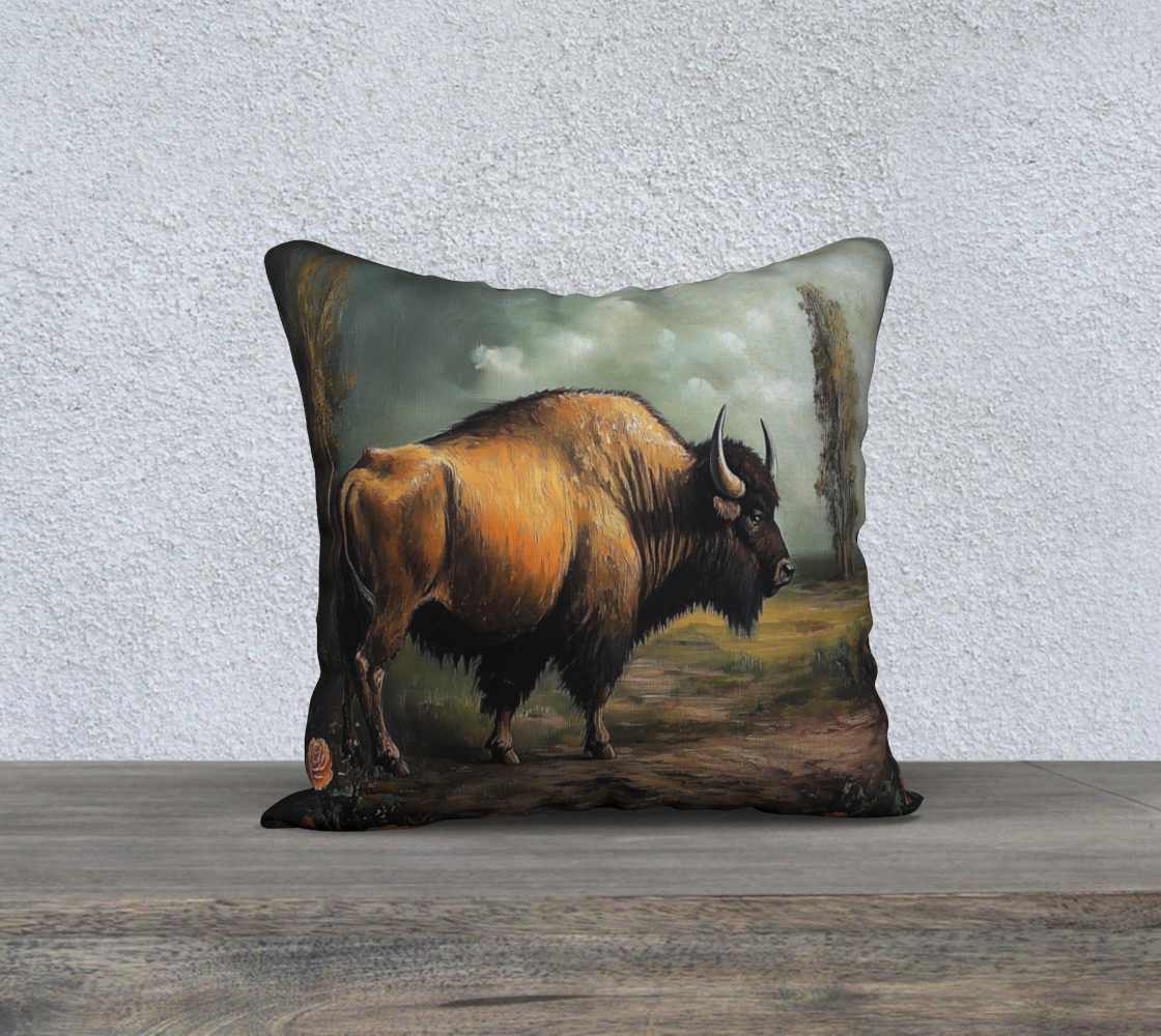 Buffalo Pillow Case | Western Wildlife Home Accent