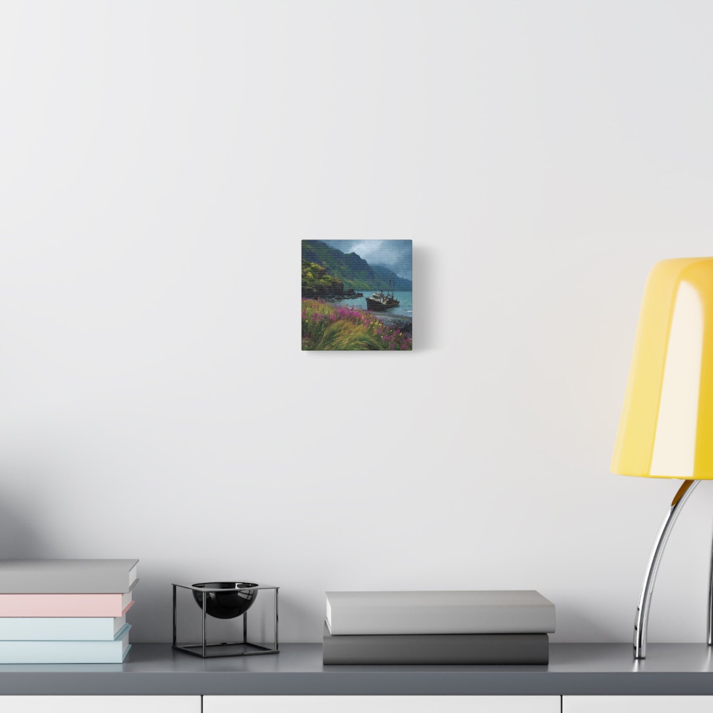 Seaside Boat — Coastal Canvas Wall Art