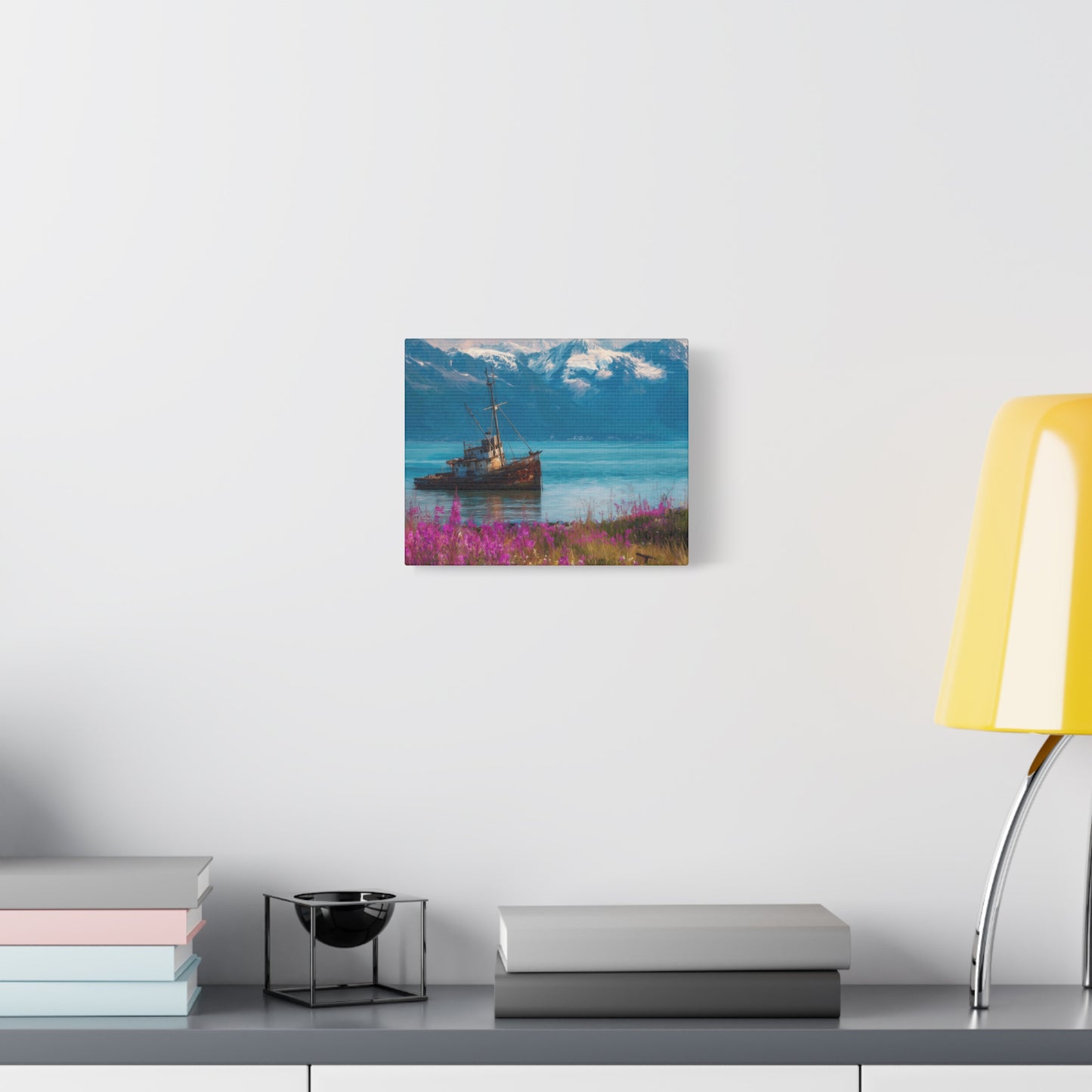 Abandoned Ship — Wildflower Cove Canvas Wall Art