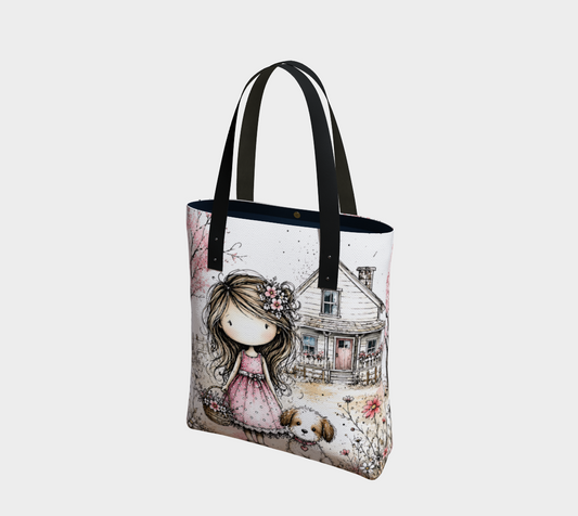 Prairie Girl Tote Bag | Farmhouse Kids Carry-All