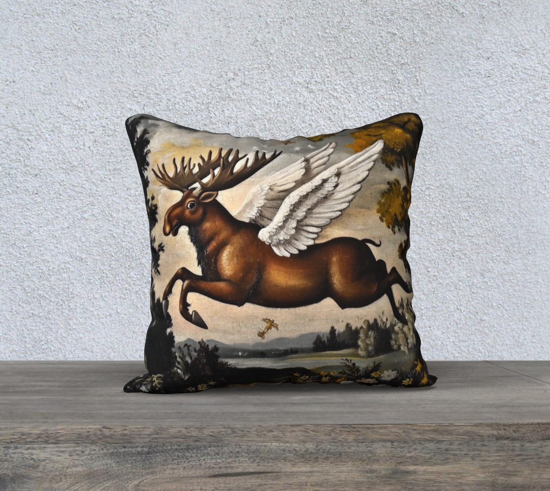 Angel Moose Pillow Case | Faith-Inspired Home Accent