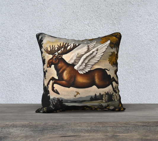 Angel Moose Pillow Case | Faith-Inspired Home Accent