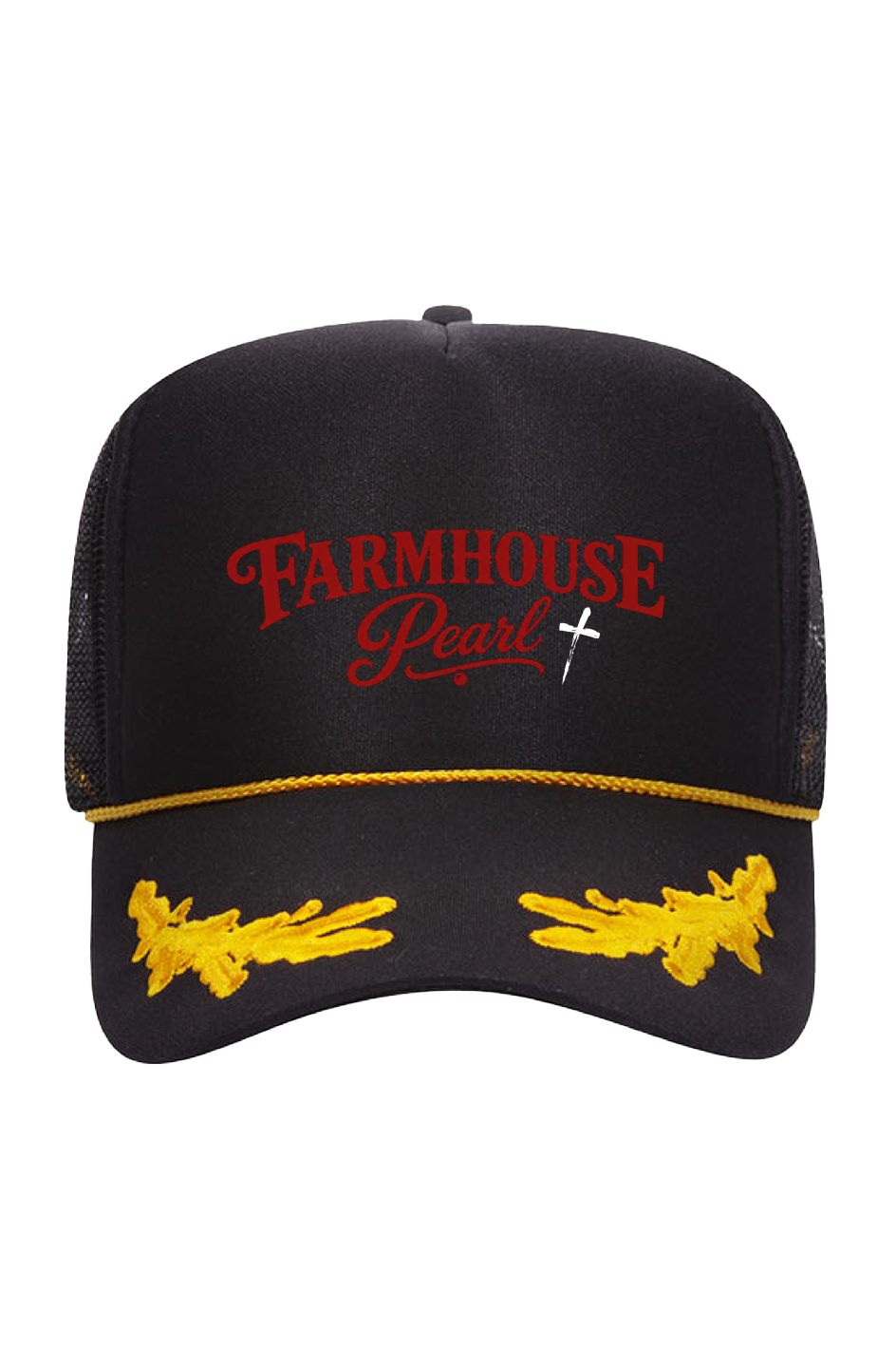 Gold Leaf Crown Trucker Hat