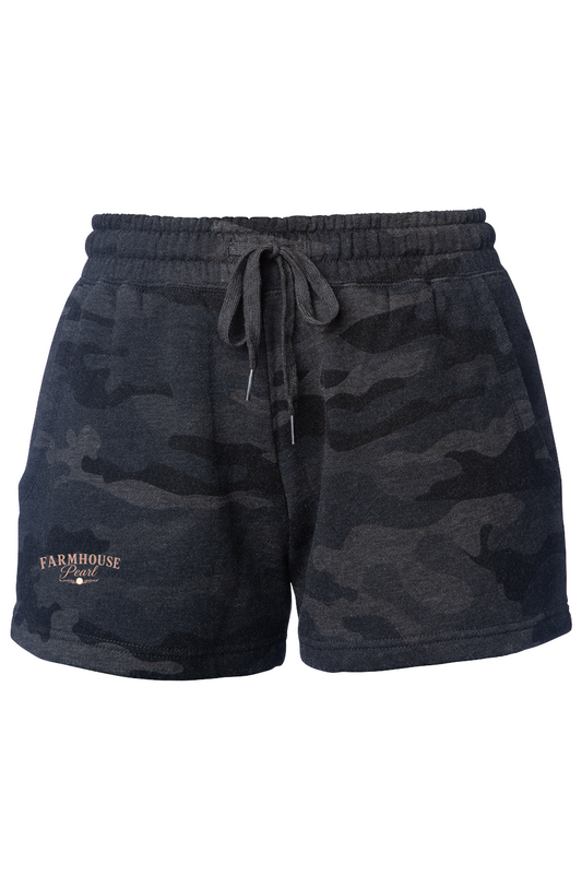 Black Camo Heather Shorts