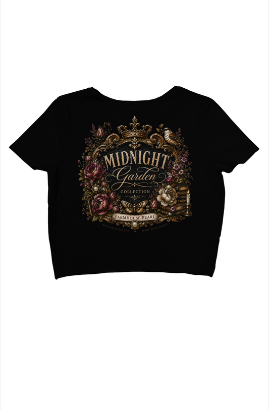 Midnight Garden Collection Crop Tee