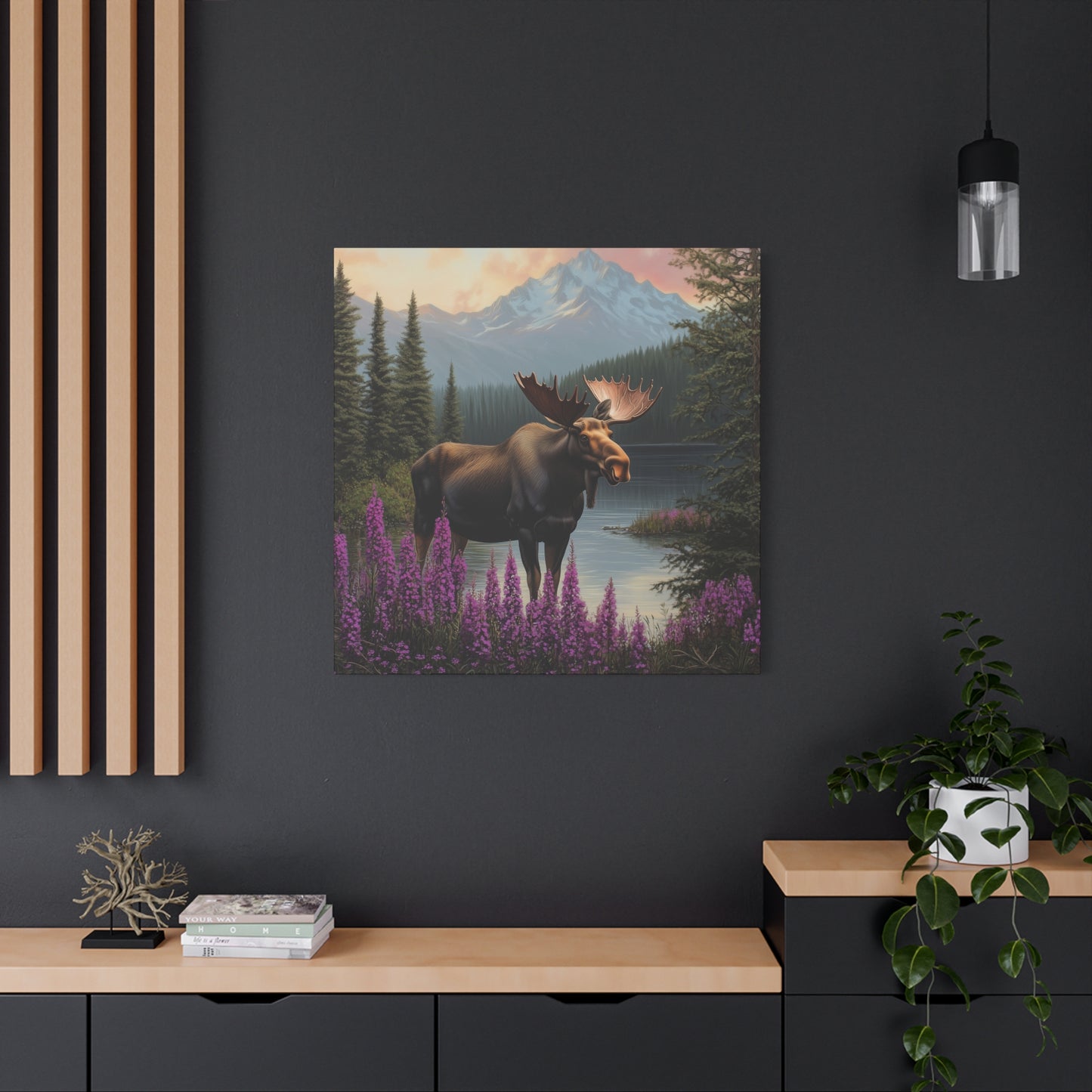 Moose Lake — Wilderness Canvas Wall Art