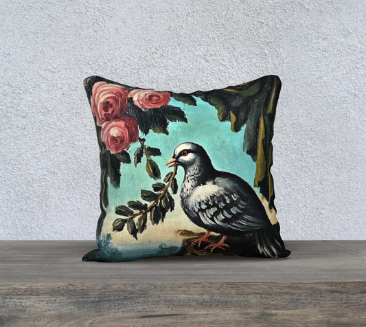 Dove Olive Branch Pillow Case | Faith-Inspired Home Accent
