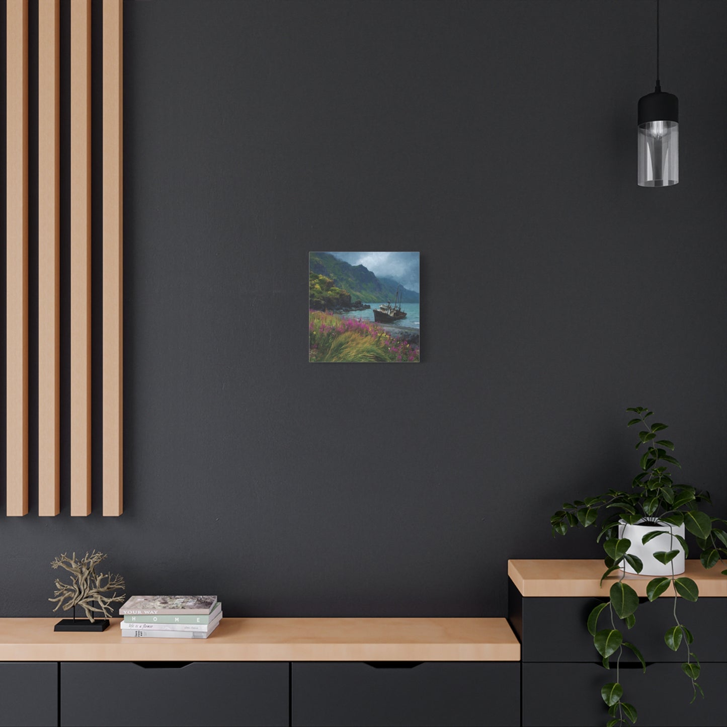 Seaside Boat — Coastal Canvas Wall Art