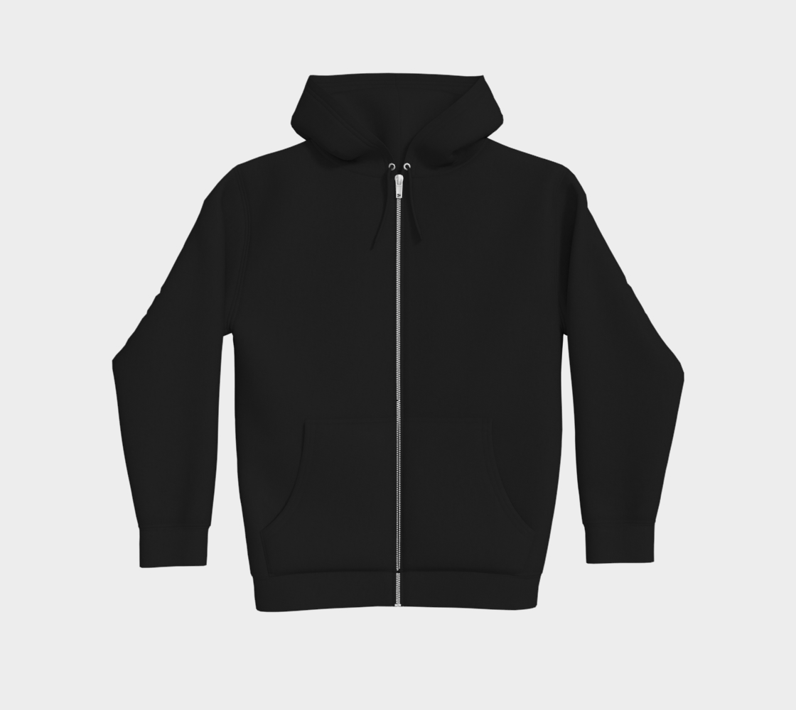 Midnight Garden Collection - Premium Dark Zipper Hoodie