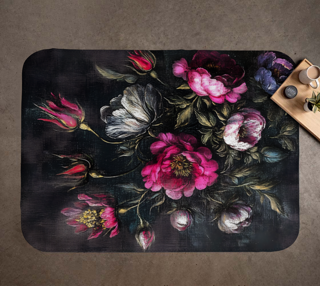 Rose Garden Blanket | Floral Farmhouse Cozy Throw
