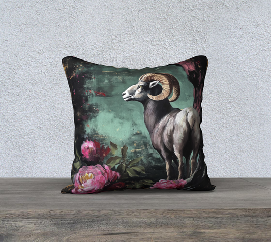 Big Horn Sheep 2 Pillow Case | Alaska Wildlife Home Accent