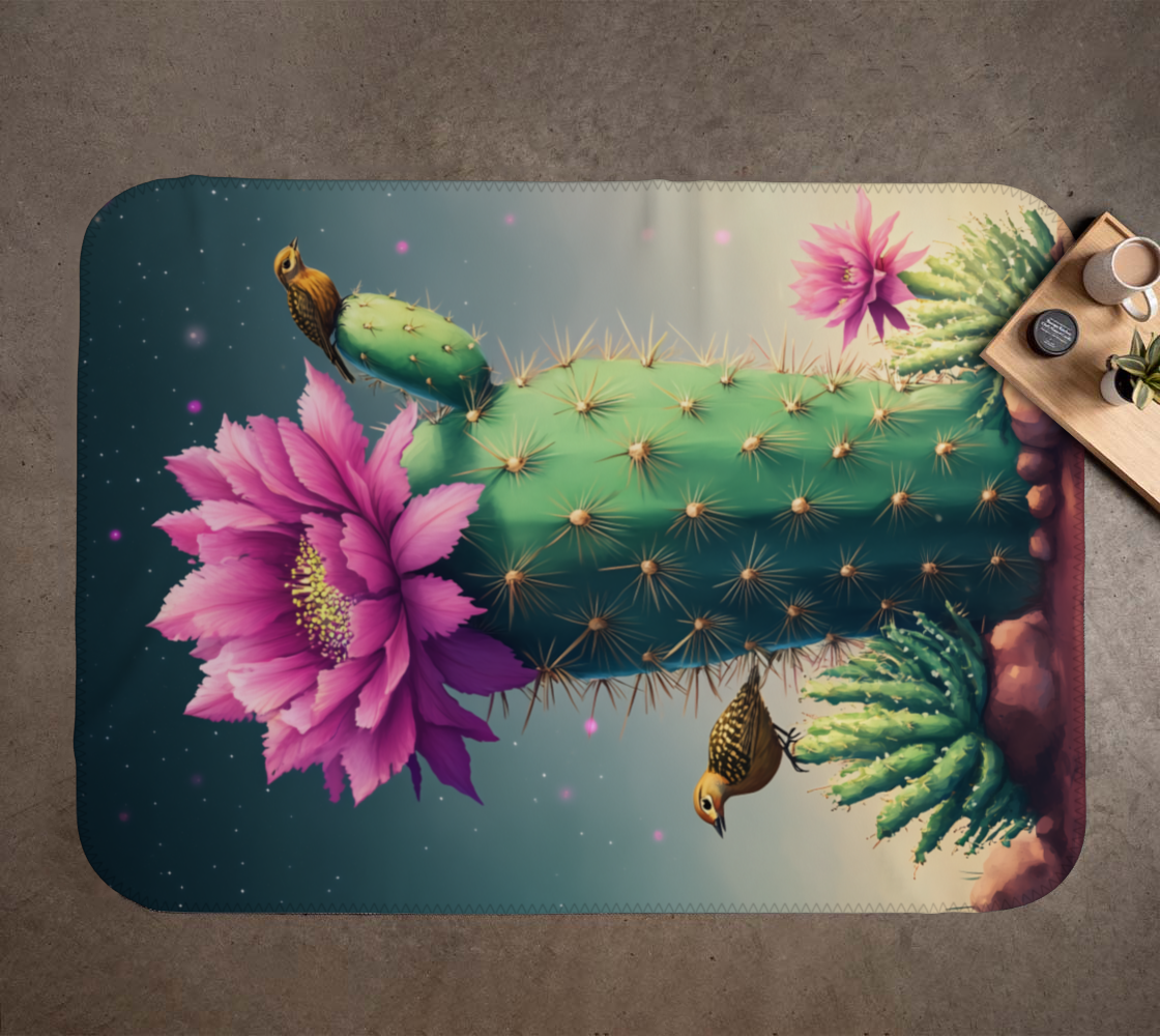 Cactus & Friends Blanket | Whimsical Farmhouse Cozy Throw