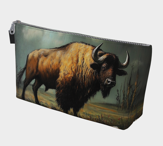 Buffalo & Roses Makeup Bag | Western Farmhouse Accessory