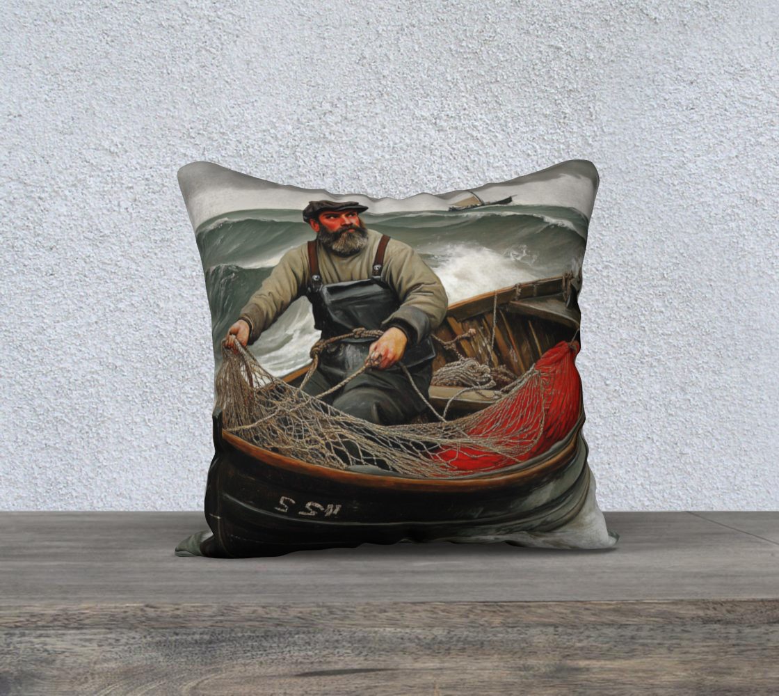 Old Fisherman Pillow Case | Alaska Coastal Home Accent