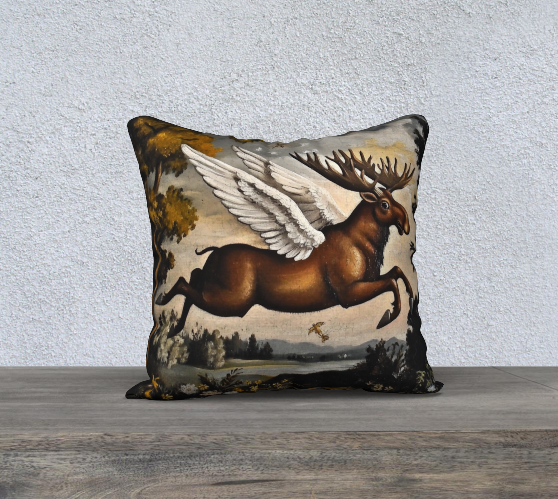 Angel Moose Pillow Case | Faith-Inspired Home Accent