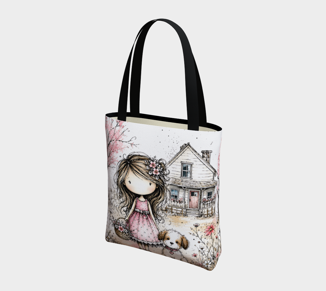 Prairie Girl Tote Bag | Farmhouse Kids Carry-All